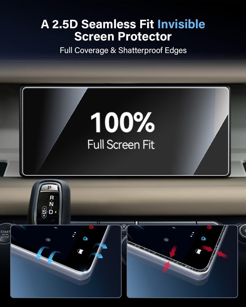 WEIPIN For Glossy Tempered Glass 2020 2021 2022 Land Rover Defender 10 Inch Touchscreen Screen Protector - Defender Accessories - Image 3